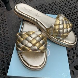 Anthropologie Seychelles Bellissima Braided Slide Sandal